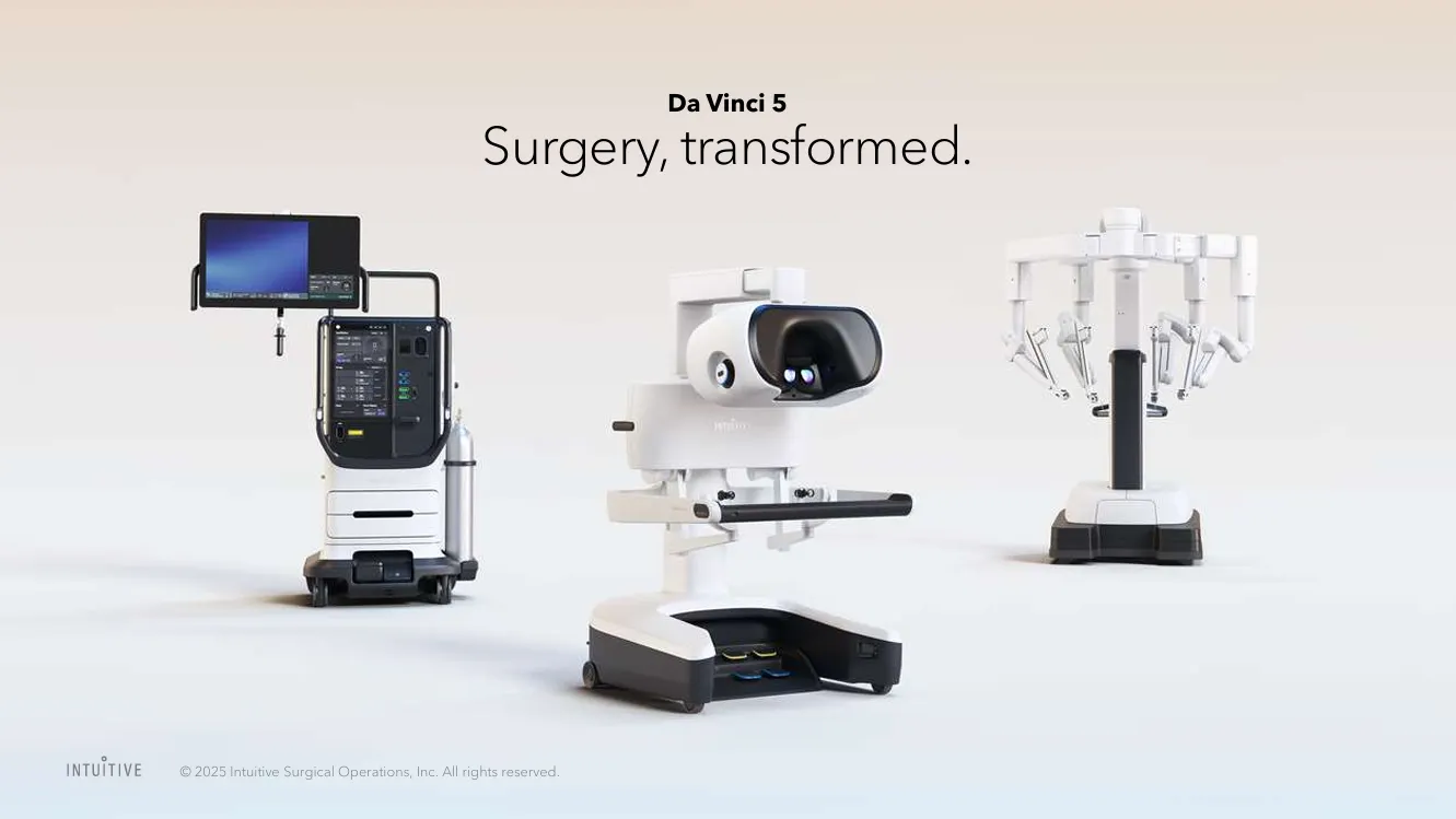 Da Vinci 5 手术机器人系统:Surgery, transformed.